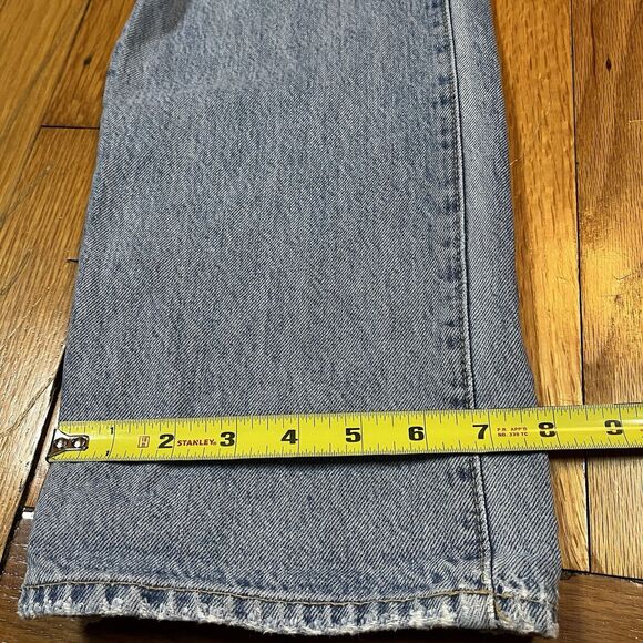 SLVRLAKE Denim Women's London High Rise Straight Leg Jeans 28x30 Distressed - Picture 10 of 12